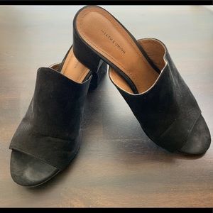 14th & Union Women Suede Peep Toe Heel Size 6.5